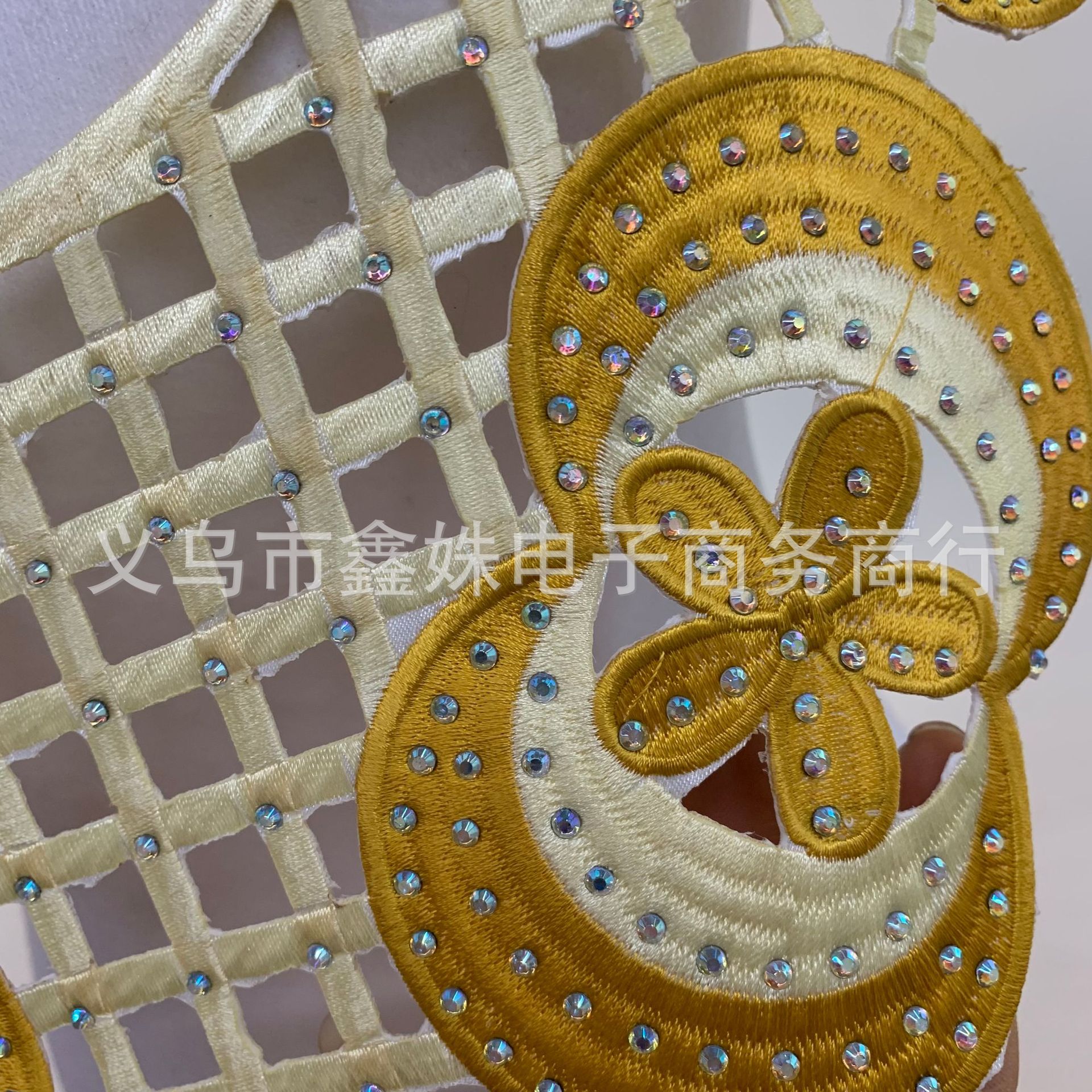 Embroidery, rhinestone and diamond fabric with adhesive backing decoration for foreign trade clothing accessories pic 48