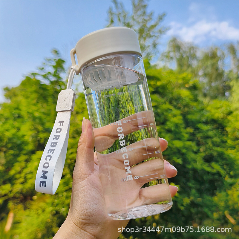 High-temperature resistant outdoor sports water cups with high appearance standards, student disposable cups with scales for direct drinking, custom-made plastic cups pic 2
