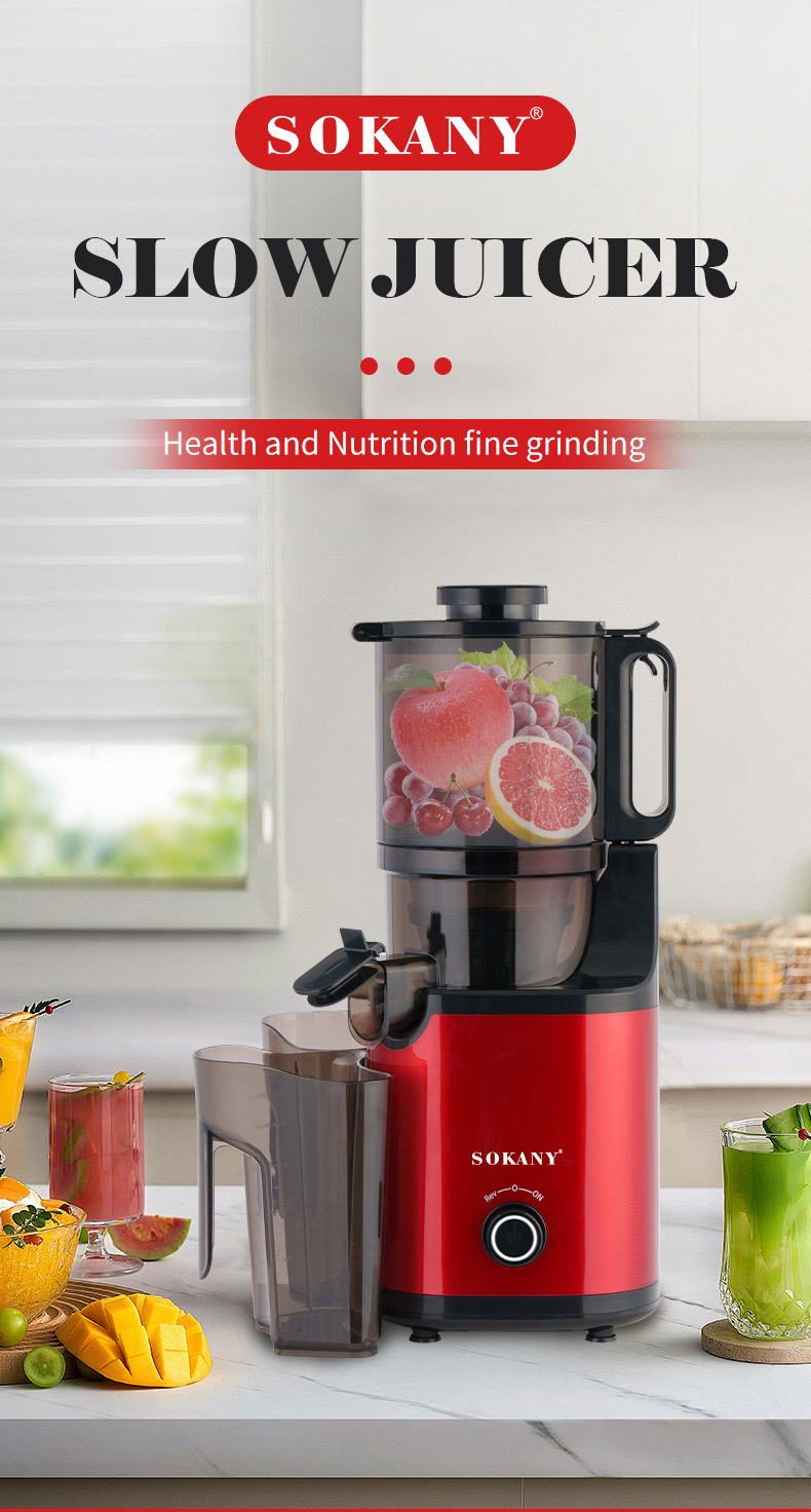 Foreign trade export SOKANY01009 juicer, large-diameter slow juicer, 800W multi-functional household juicer pic 1