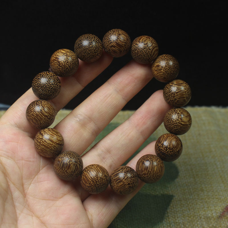 沉香木圆满款20mm手串老型珠算盘珠手链国风文玩佛珠念珠手饰详情7