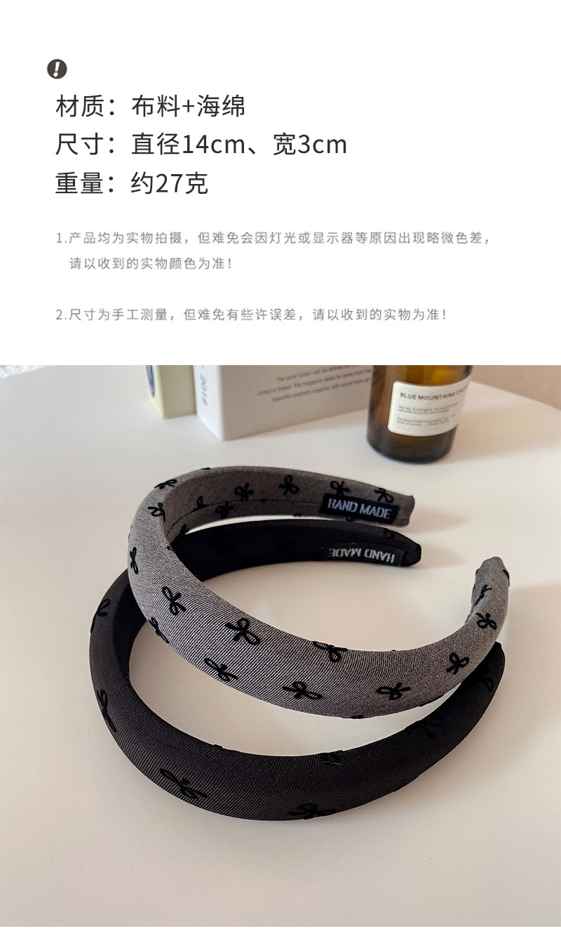 韩系宽边蝴蝶结发箍女2024新款洗脸头箍高颅顶头窟气质发卡头饰品详情20