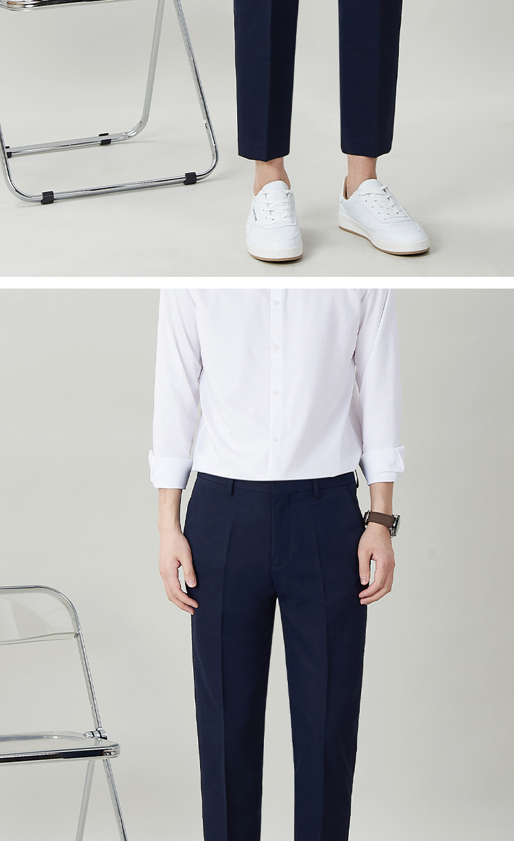 西裤男直筒修身宽松商务正装休闲潮流韩版男士春夏裤子免烫西装裤详情16