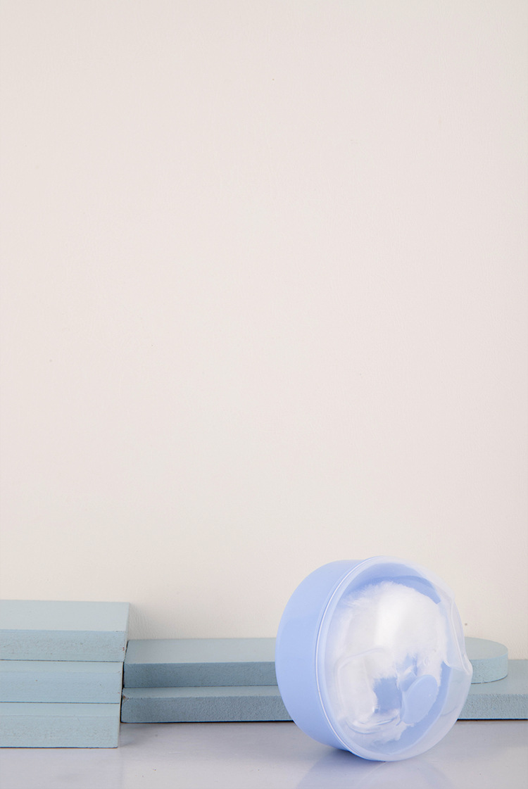 跨境苹果熊母婴用品宝宝擦身用粉扑盒婴儿不掉毛爽身粉扑盒厂家详情4