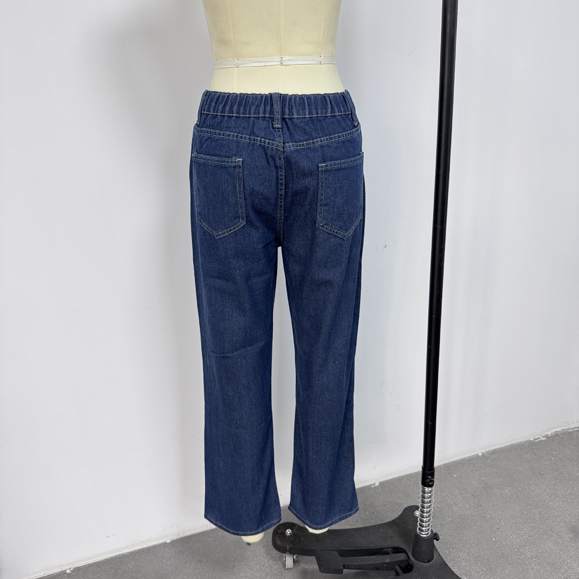 New high-waisted wide-leg jeans for women from Europe and America are slimming, straight-leg and versatile, with a retro American drape pic 14