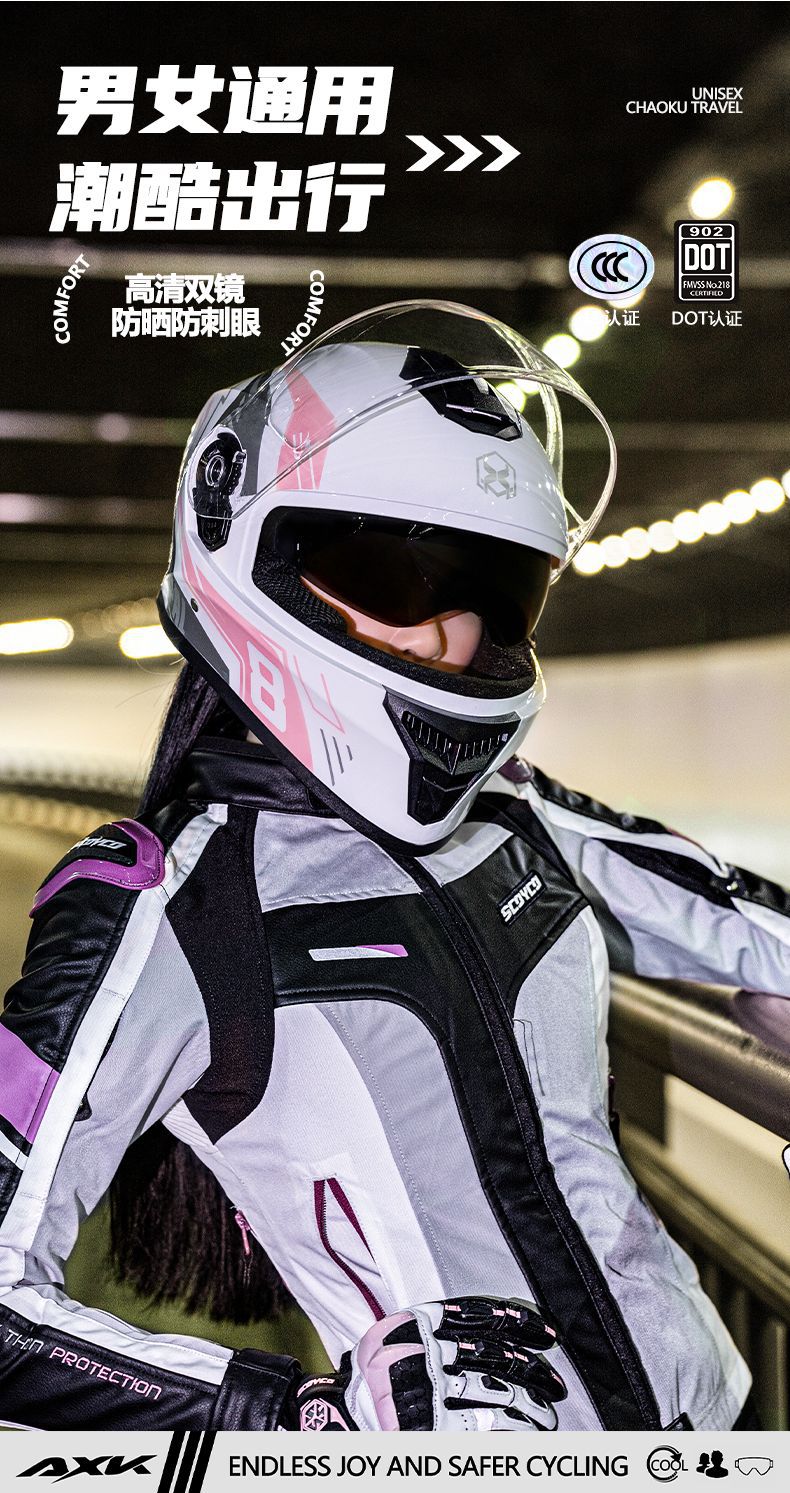 3C/DOT认证摩托车头盔女保暖防雾四季通用电动车全盔男冬季安全帽详情5