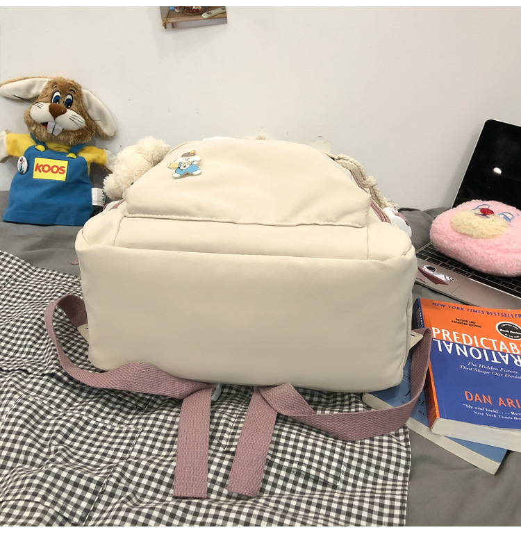 2024新款书包女生韩版高中生初中生双肩包可爱大容量ins简约书包详情44