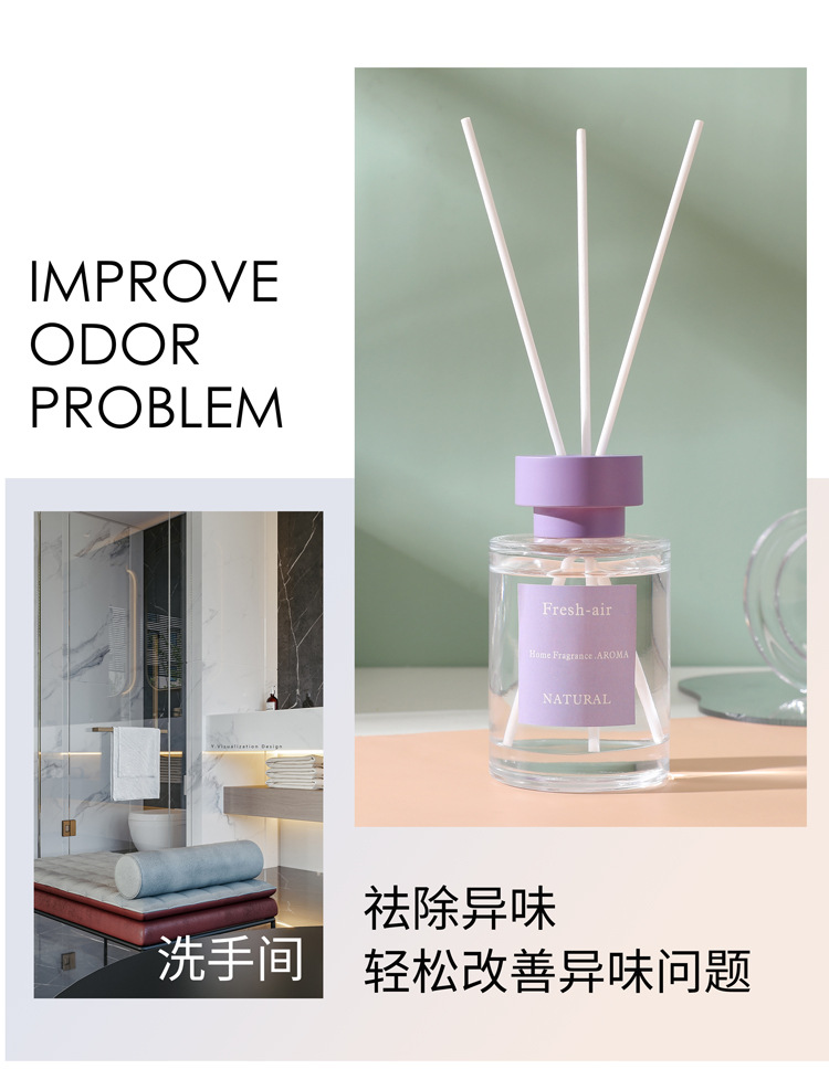 Creative rattan aromatherapy ornaments, essential oil toilet deodorizing aromatherapy, home flameless aromatherapy, bedroom perfume manufacturer wholesale pic 9