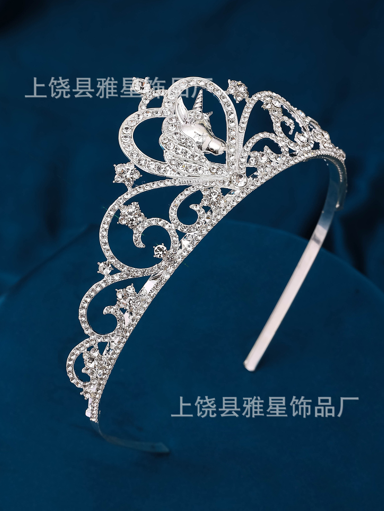 Nuevo estilo popular strass chapado en oro princesa aros corona princesa elsa colección accesorios de pelo coronas niñas vestidos accesorios pic 7