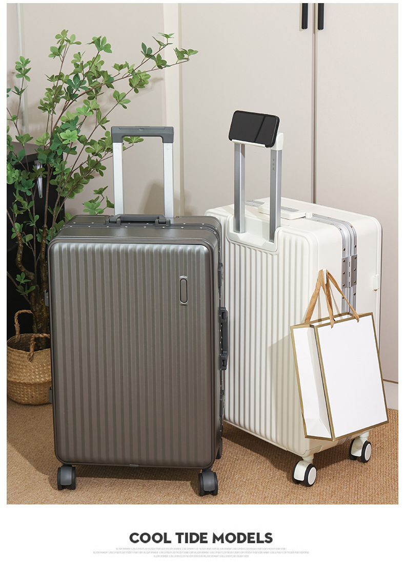 行李箱26寸铝框款20寸旅行箱万向轮学生结实耐用行李箱24寸拉杆箱详情36