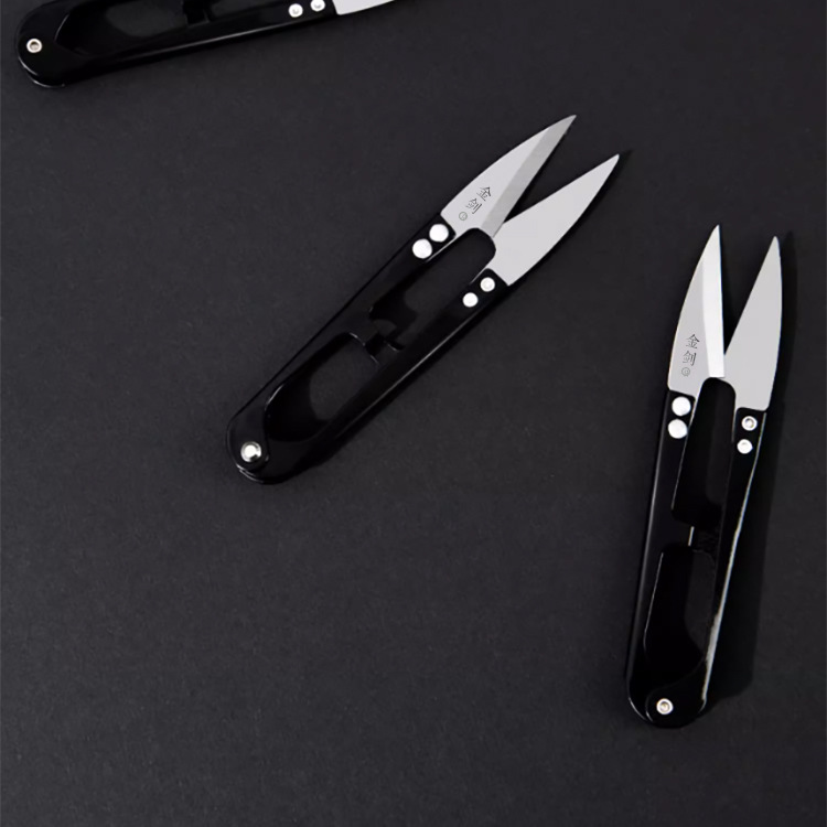 碳钢U型纱剪家用裁缝小剪刀 手工十字绣线头剪服装厂修线头缝纫剪详情12