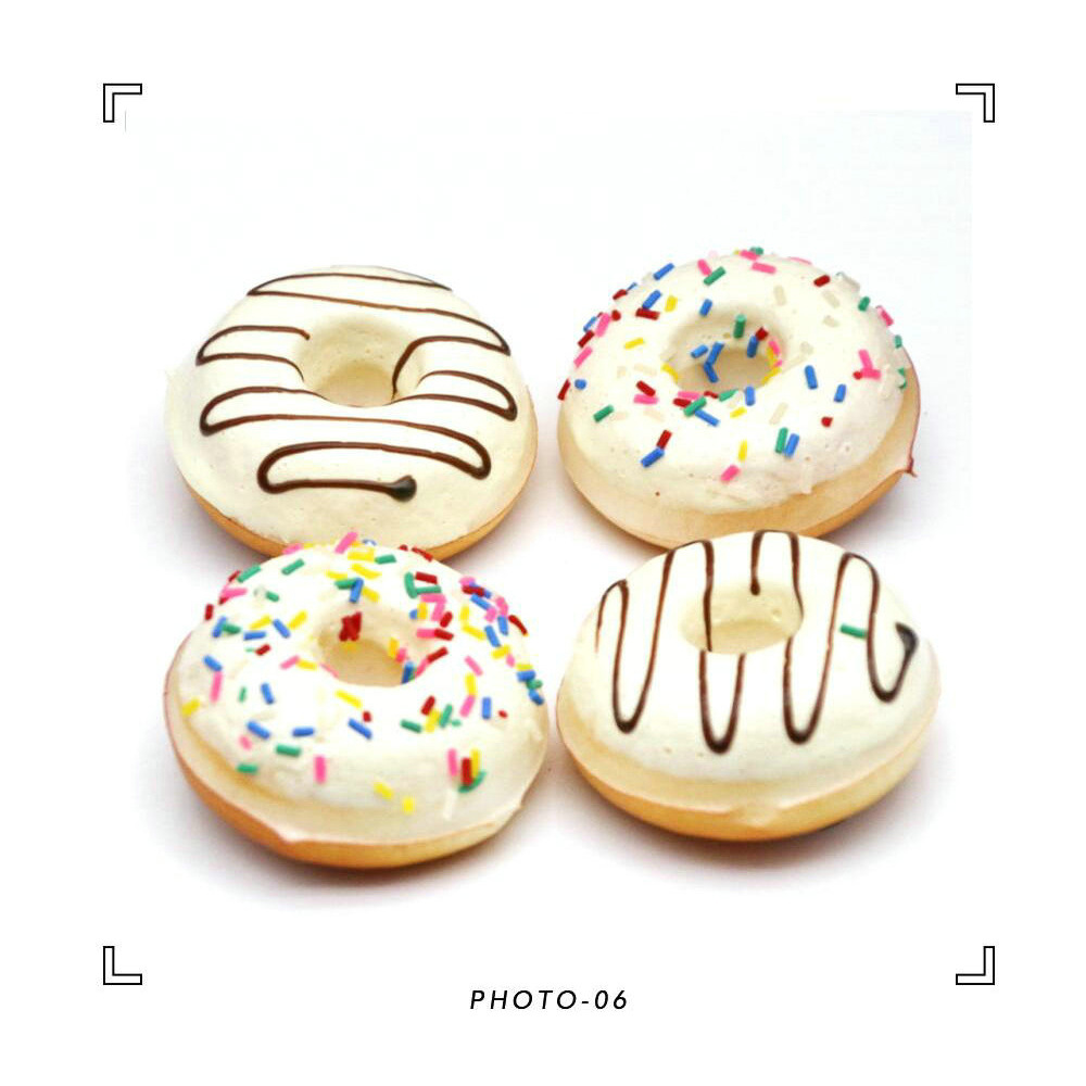 Small doughnut model fridge magnets, creative home decorations, soft and elastic, pinchable, novel supply, commercial doughnut machines, waffle ovens, food and beverage processing equipment pic 14