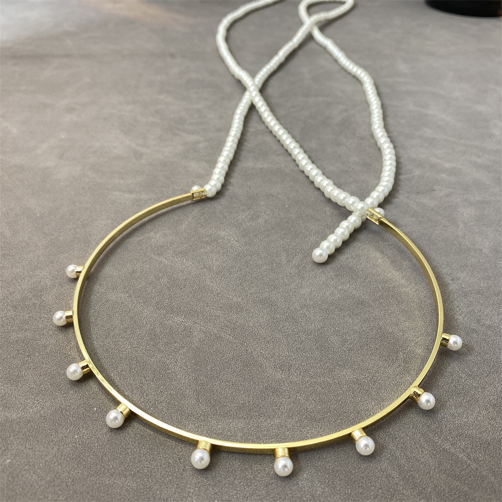 法式复古仙女珍珠流苏链条发箍设计感小众气质发卡森系超仙头饰女详情7