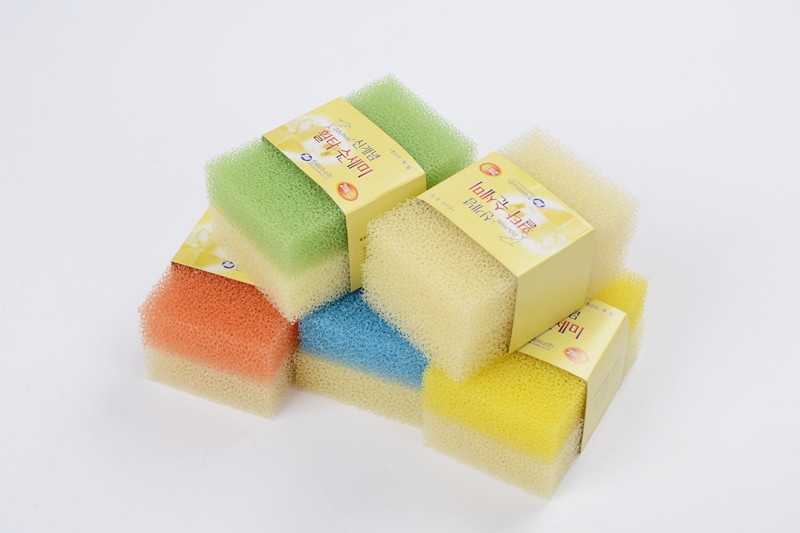 仿丝瓜海绵擦不掉渣不沾油洗碗海绵厨房刷锅刷碗丝瓜络清洁棉去油详情9