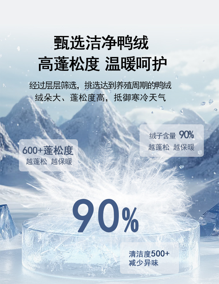 90白鸭绒韩系2025秋冬排骨休闲简约宽松立领短款轻薄羽绒服女外套详情4