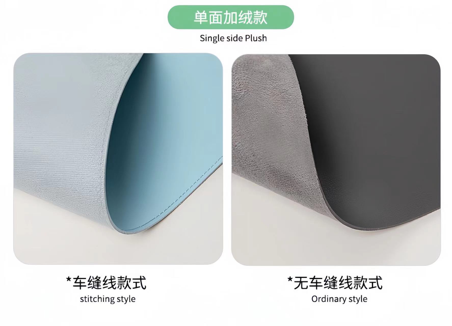 Leather mouse pad, anti-slip, laptop desk pad, mobile phone bulk order, LOGO pattern, simple mouse pad pic 3