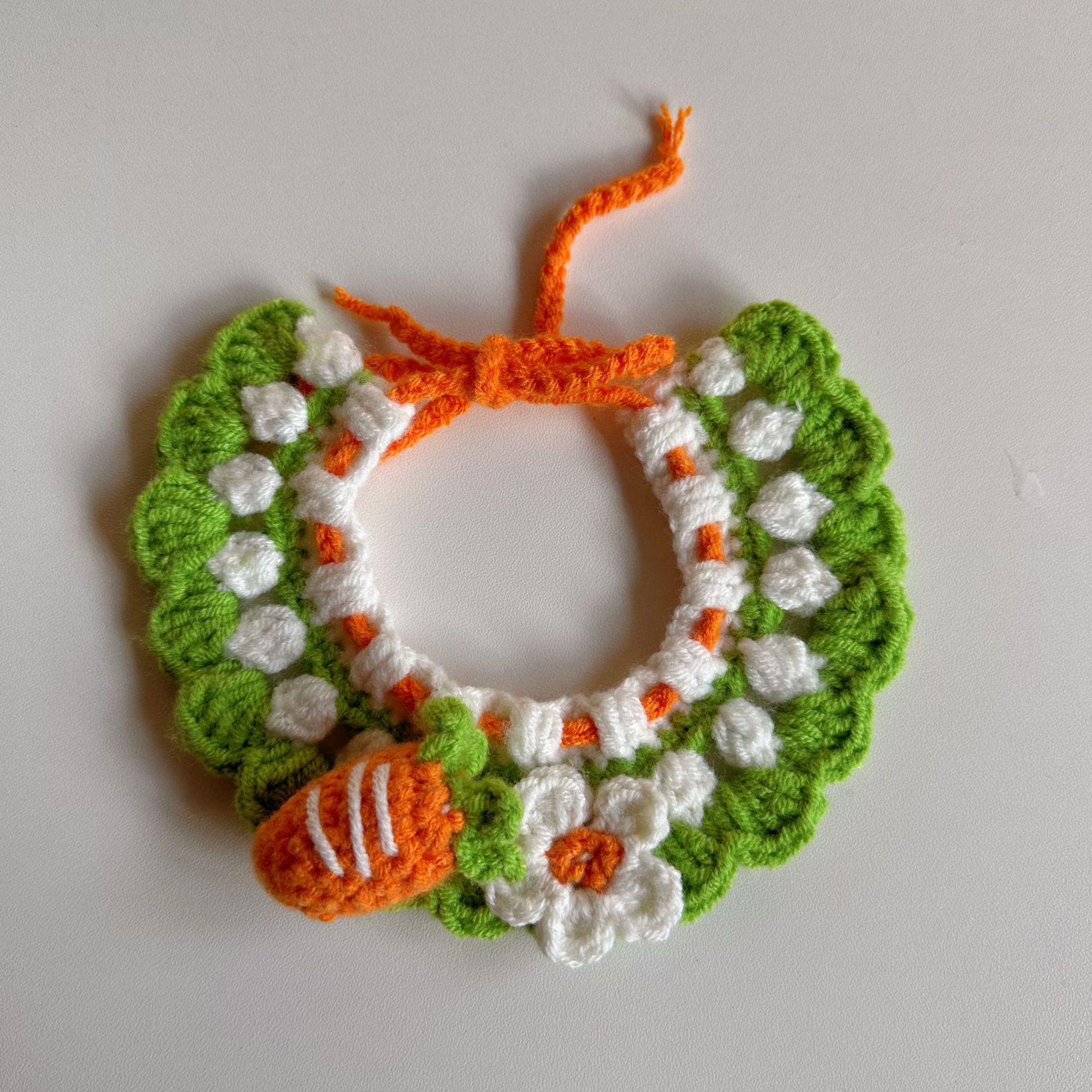 Pet hand-woven necklaces, cute cat knitted necklaces, kitten neck rings, small dog neck decorations pic 44