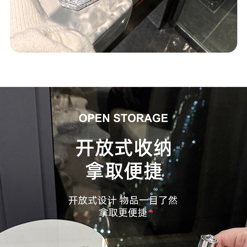 水波纹轻奢高档托盘长方形家用放杯子茶杯水杯酒杯茶盘美容院高级详情9