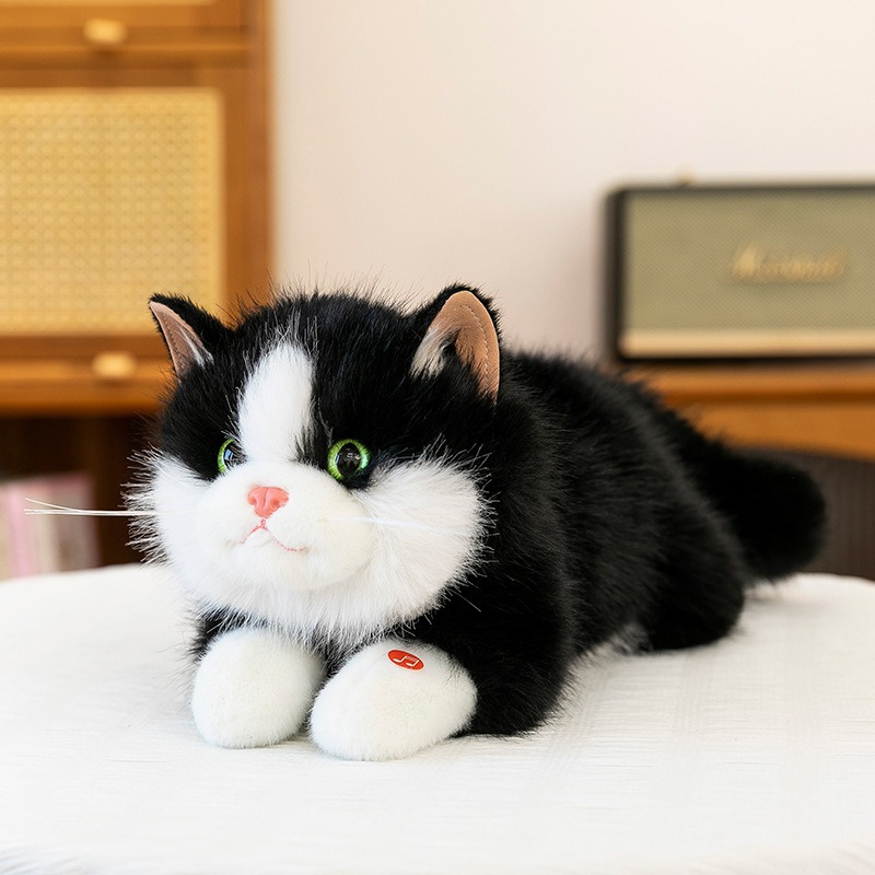 仿真猫会叫猫咪毛绒玩具布偶猫公仔趴款小猫玩偶生日礼物陪睡摆件详情8