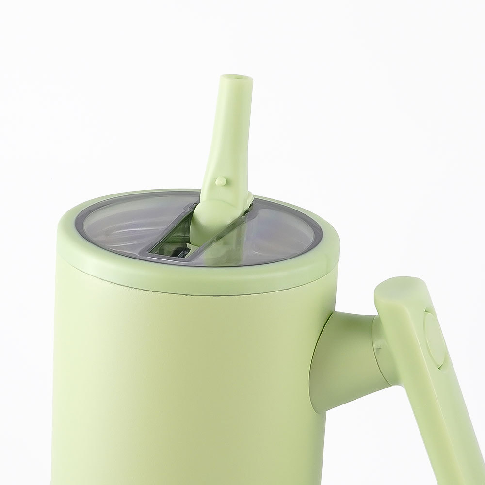 New solid-color stainless steel insulated cup, outdoor portable and fashionable straw cup, large-capacity simple cold insulation car cup pic 13