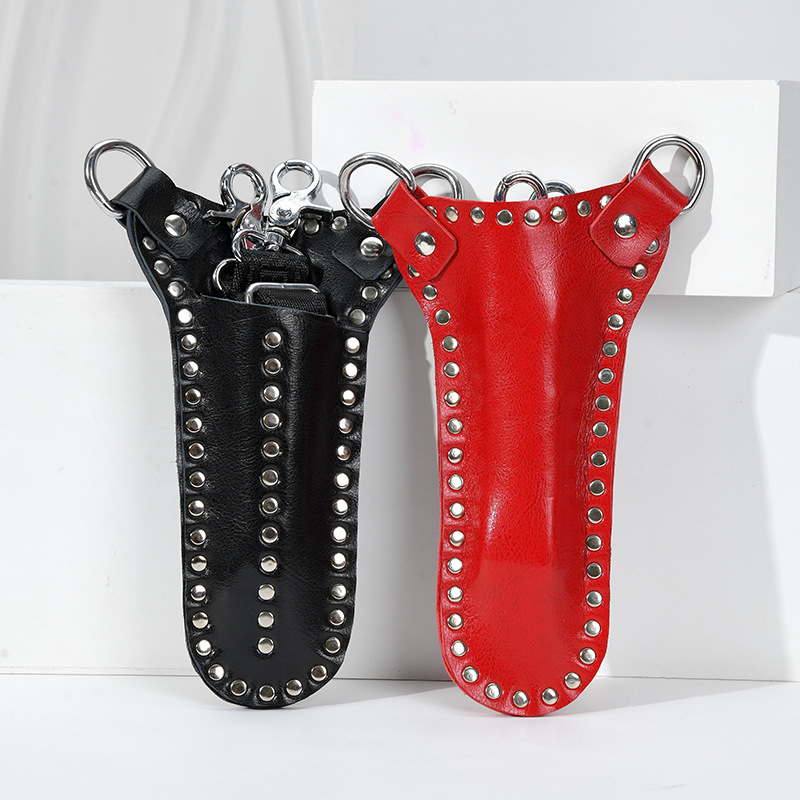 Portable hair salon multi-functional scissors storage bag, hair care tools comb bag, scissors waist bag, hair care scissors bag pic 5