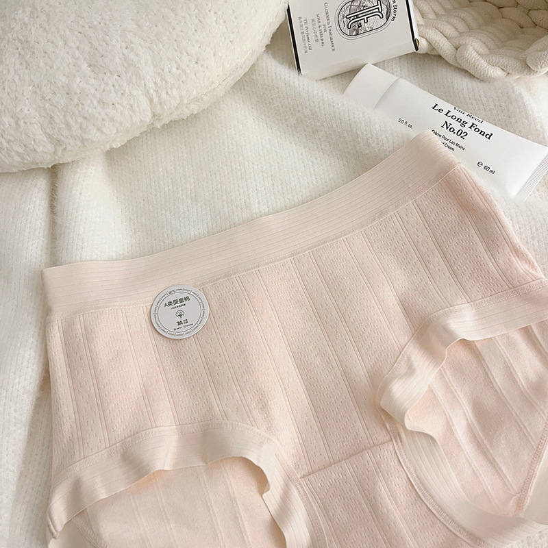 7A Antibacterial Underwear, all-cotton for women, pure cotton traceless mid-waist for women, triangular short pants for women pic 2