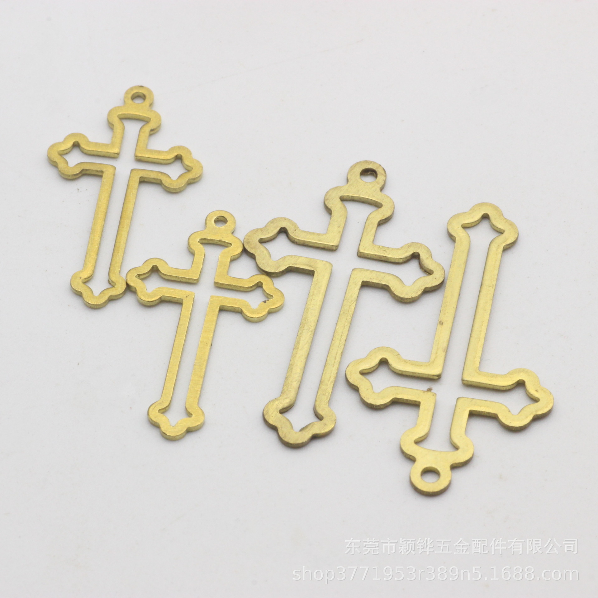 空心潮人耳饰黄铜菱形耳环耳钉配件diy手作材料菱形吊片挂件批发详情14