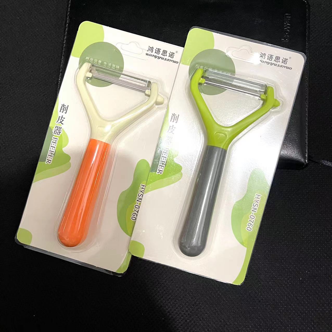 【 Zone 2-10 】0760 Peeler 40/ box 480/ case 0760 Suction card Peeler, Peeling Knife Plastic Handle Serrated Peeler, Fruit and Melon peeler wholesale pic 5