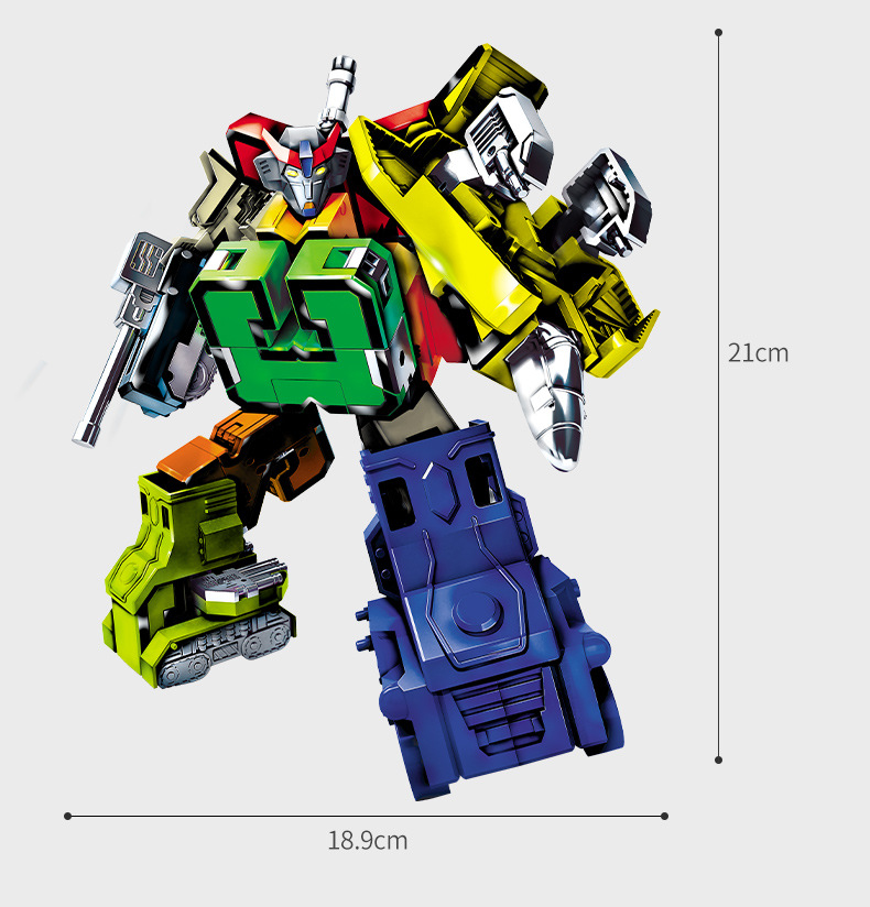 儿童数字玩具数字变形机器人金刚可拼装合体套装益智男孩生日礼物详情11