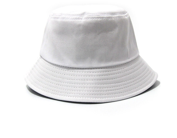 Cross-border ready-made fisherman hats with printed and embroidered characters, adult fisherman hats, pure cotton black and white glossy printed flowerpot hats, custom-made pic 8