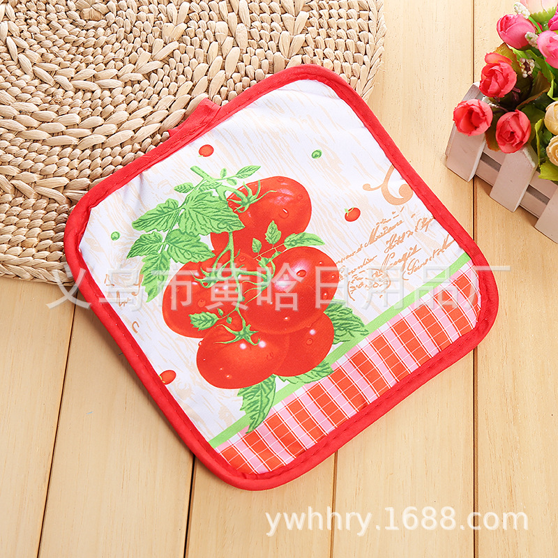 【 Chi Jia 】 Enlarged square digital printed fabric placemats and coasters, European-style cartoon fruit cute placemats pic 8
