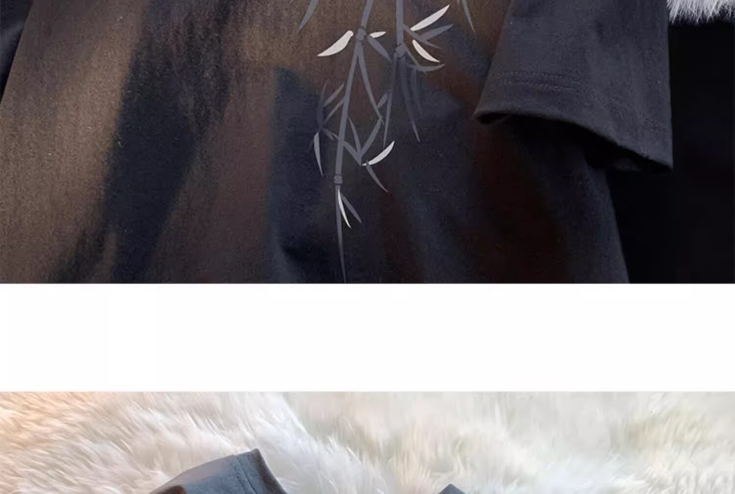 Pure cotton, new Chinese style, retro bamboo print short-sleeved T-shirt for men, summer trend, cool and stylish, loose round neck, half sleeve pic 27