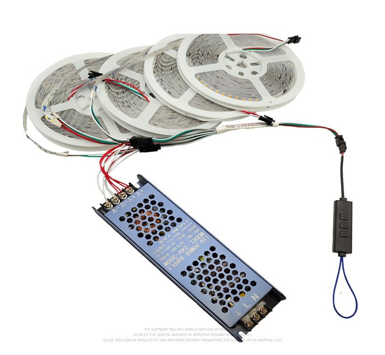 led灯带 24V 单色 流水 跑马 2835高亮126灯电镀板铜支架颜色齐全详情25