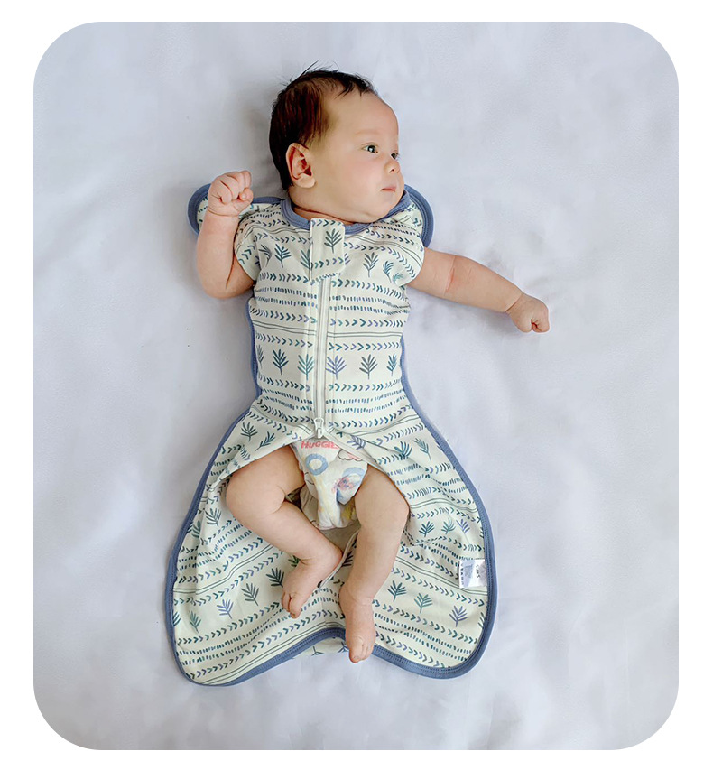 跨境夏季薄防惊跳包巾包巾包被新生儿用品a类待产包纯棉婴儿襁褓详情24