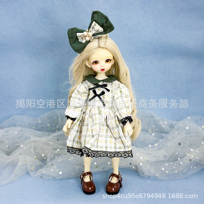 6分bjd娃衣30厘米洋娃娃换装衣服连衣裙毛线纽扣鬼妈妈玩偶套装详情11