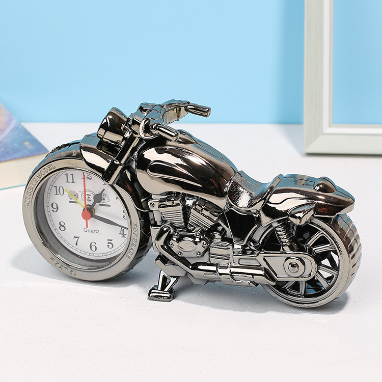 跨境海外版摩托车闹钟学生床头台式钟表创意儿童玩具家居客厅摆件详情8