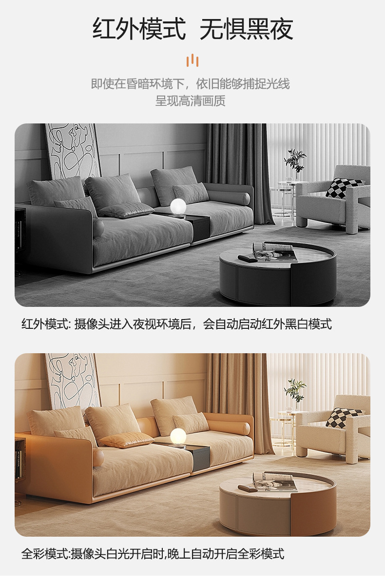 a6灯泡摄像头高清夜视安防监控360度全景室内无线WiFi 旋转摄像机详情8