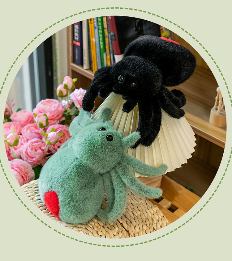 Best-selling cross-border Lucas simulation spider plush toy, doll, and small gift for festive atmosphere and prank pic 17