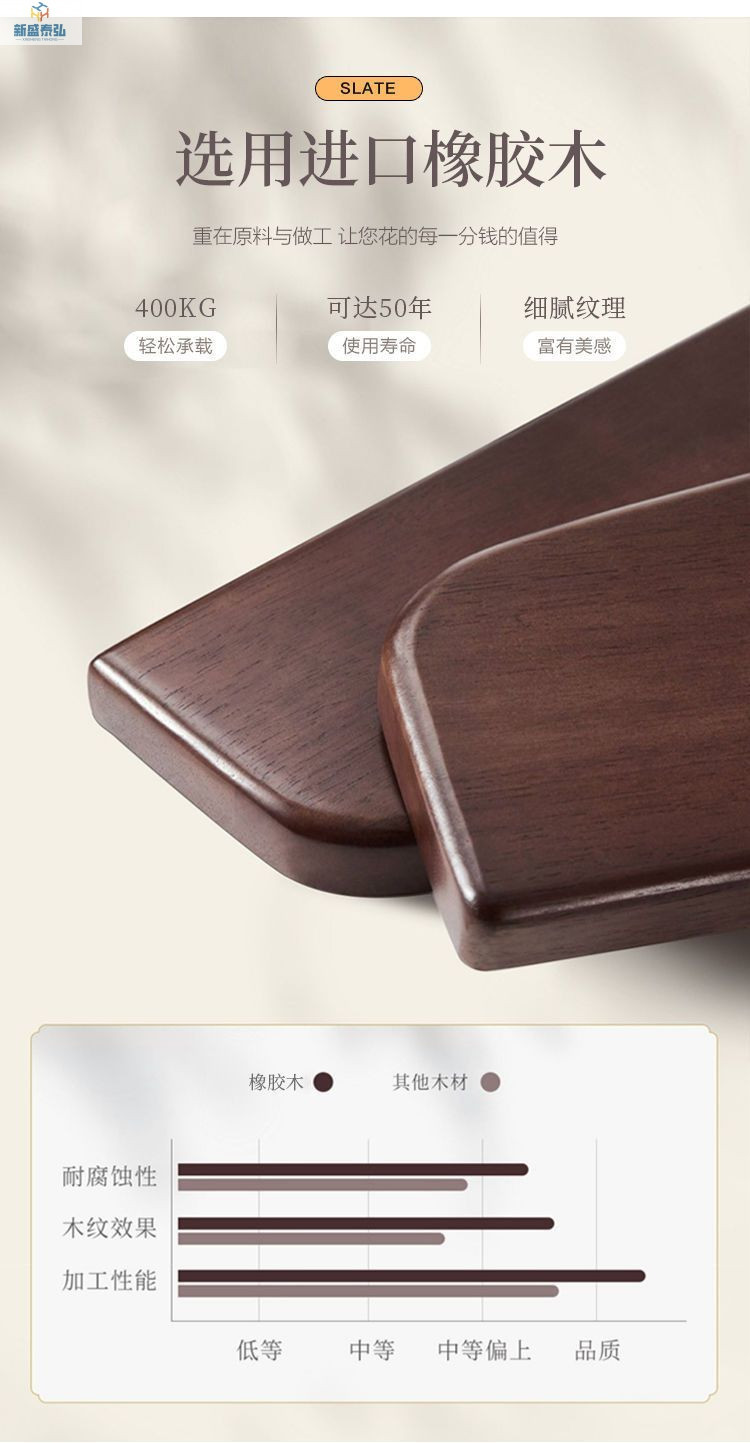 北欧轻奢岩板餐桌椅组合新中式实木餐桌可伸缩家用大小户型饭桌详情8