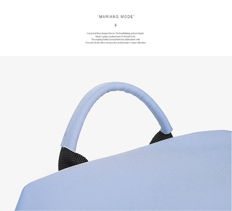 森系大容量休闲双肩包ins韩版纯色百搭初高中学生书包定制印logo详情16