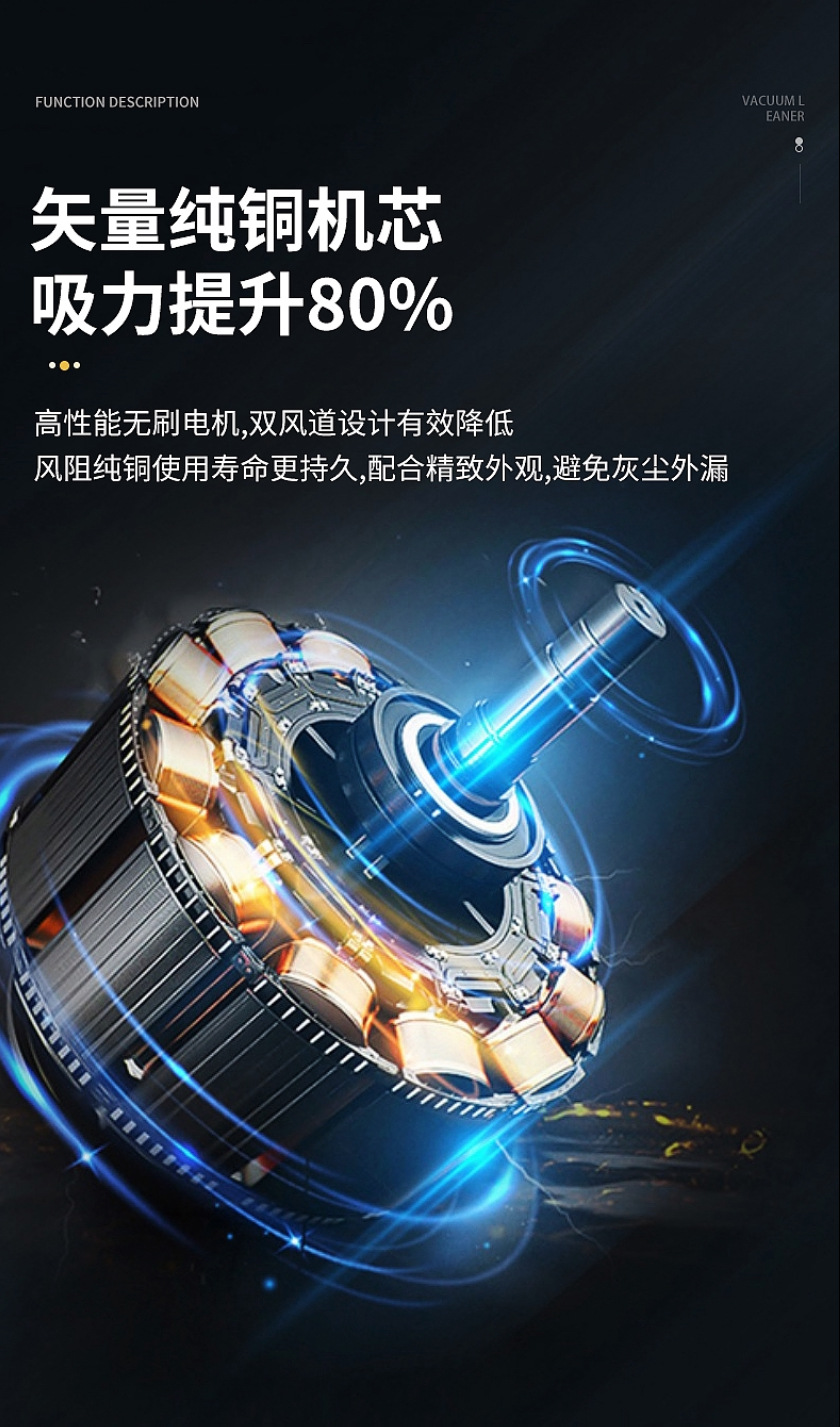 车家两用手持吹风吸尘除螨大吸力线充车载小型便携大功率吹尘器5详情9