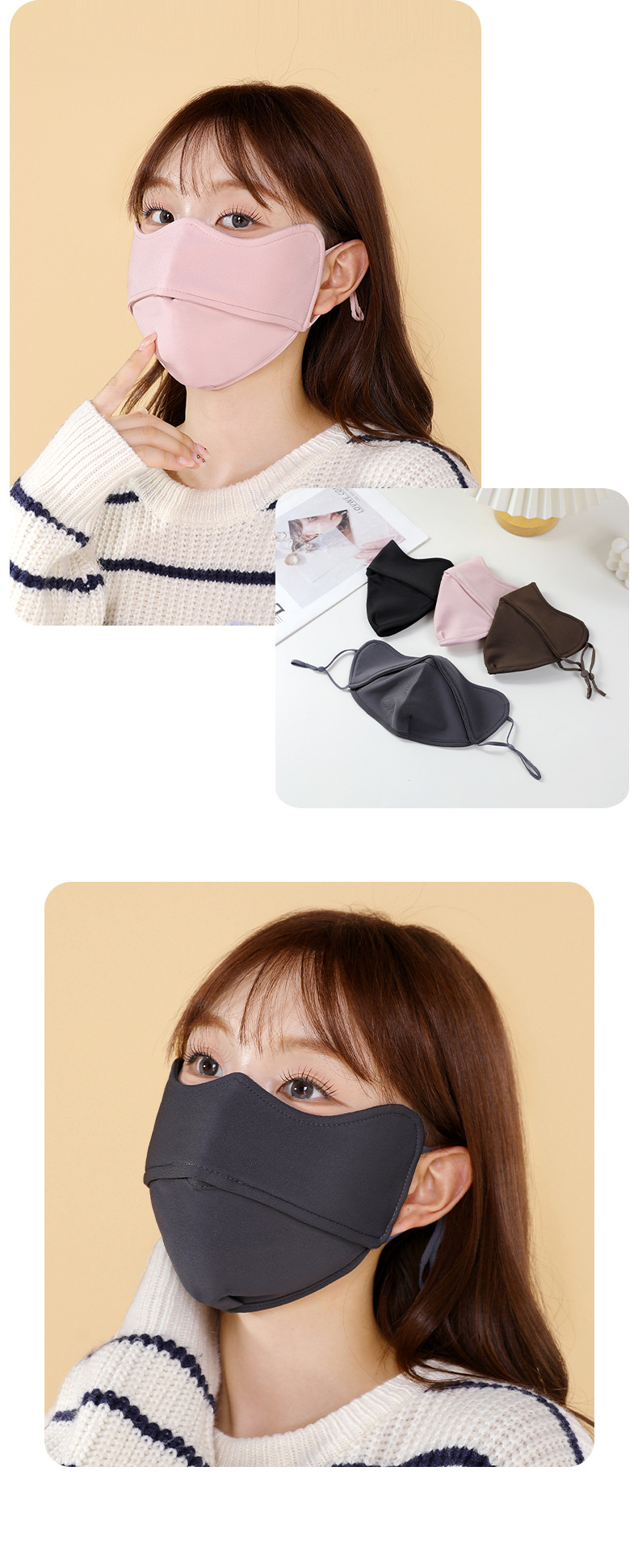 保暖口罩秋冬季防寒防风2025年新款骑电动车加厚防晒面罩女高颜值详情20