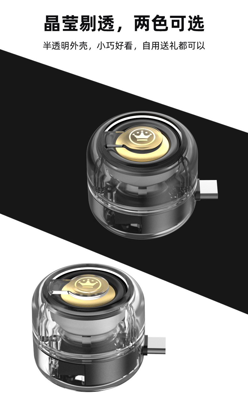 跨境直插式小音箱Type-c手机迷你播放器便携音响批发外放低音炮详情11