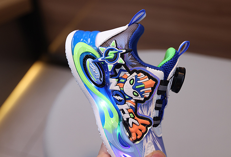 旋转扣小孩儿童鞋子男童运动鞋女童篮球鞋透气皮面软底防滑跑步鞋详情15