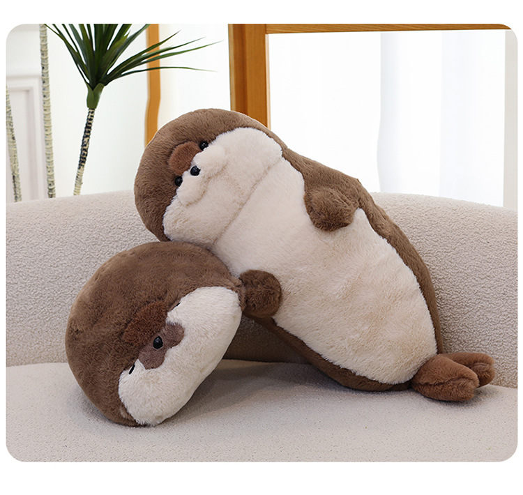 可爱软萌海豹毛绒玩具抱着睡海獭玩偶公仔情人节儿童创意礼物女生详情22