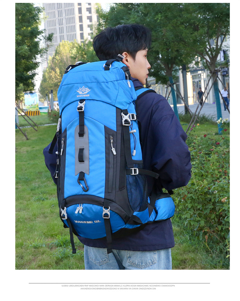 Yitu large-capacity outdoor mountaineering and camping sports bag, water-resistant and wear-resistant hiking travel backpack, Cross-border outdoor bag pic 21