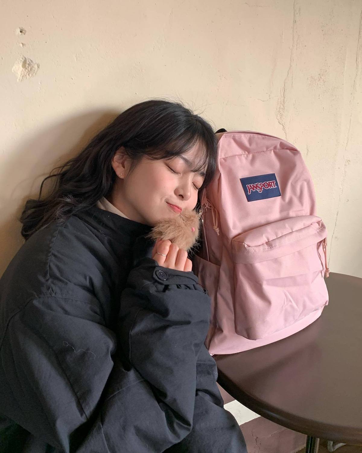 跨境外贸JANSPORT双肩包学生书包男女款背包蝶漾青漾雾霾蓝可代发详情17