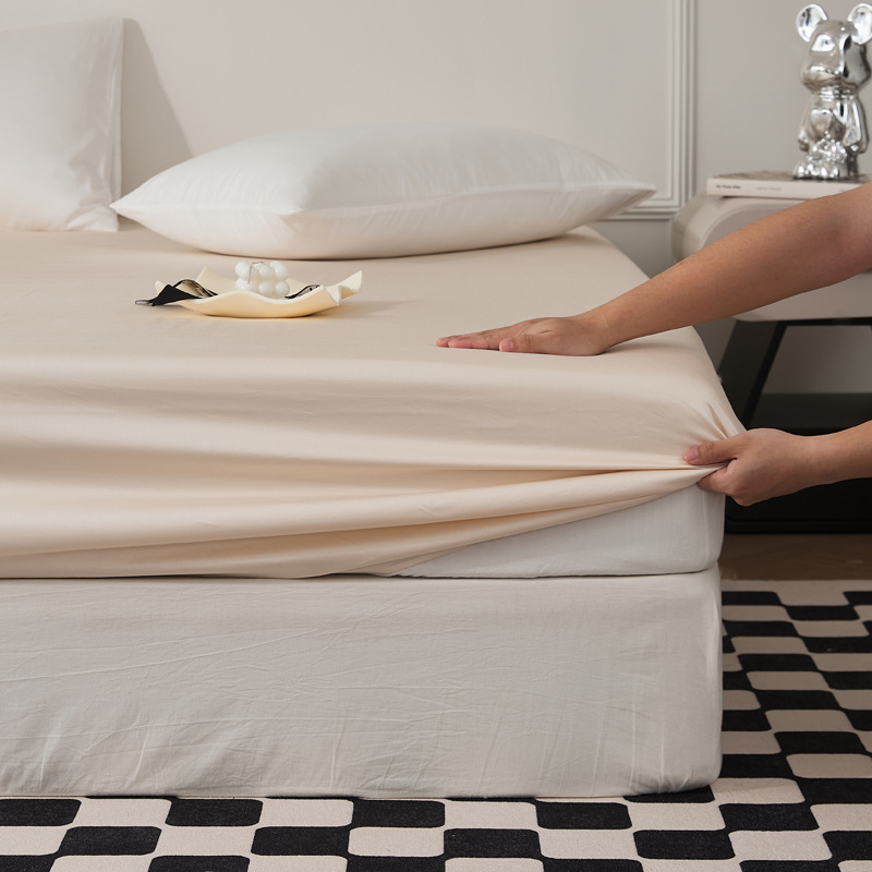 Single-piece quilt cover, pure cotton long-staple cotton bed sheet, bed cap, oversized quilt cover, skin-friendly single and double solid color bedding pic 87