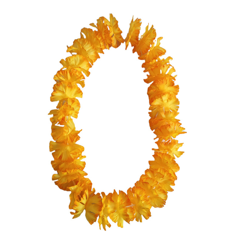 厂家批发纯色彩色夏威夷大康乃馨花环跨境货源源头厂家现货供应详情5