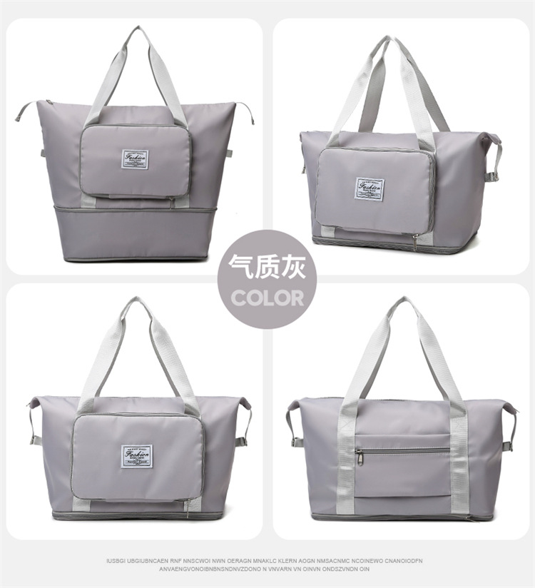 短途手提收纳包旅行包单肩大容量女男士小行李包袋健身出差待产详情18