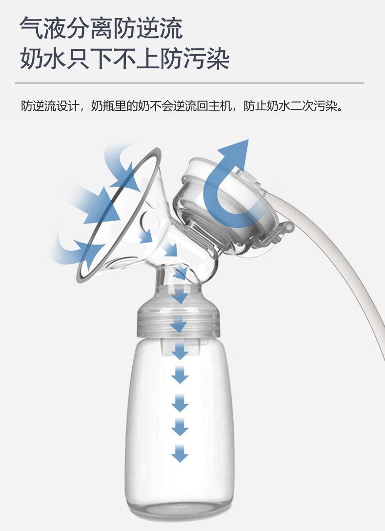 外贸出口专供双边电动吸奶器电动挤奶器静音便携挤乳仪无痛吸奶器详情17